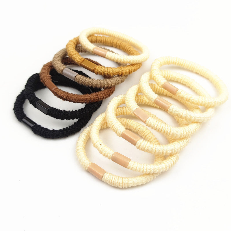 Simple High Elastic Hair Band For Women Hair Smaller Leather Sheath Hair Accessories Simple High Elastic Hair Band For Women Hair Smaller Leather Sheath Hair Accessories